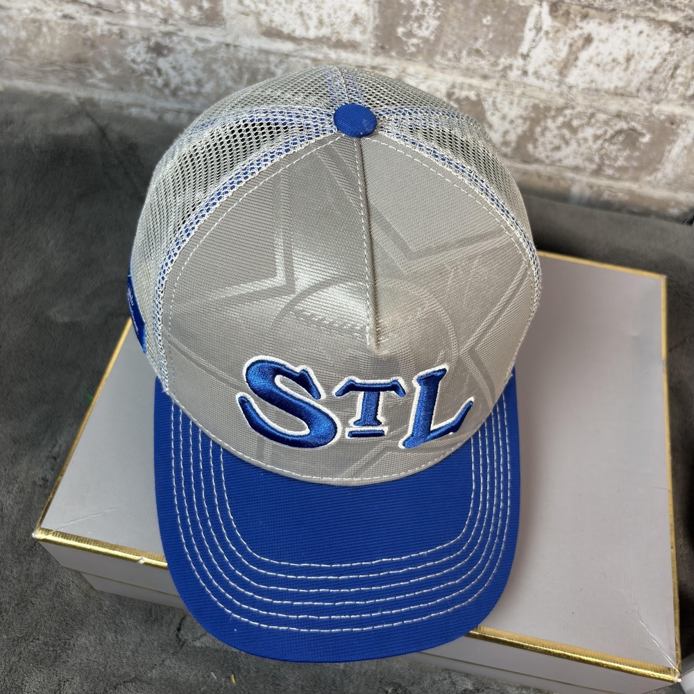 St. Louis Cardinals Budweiser Edition Hat/Cap Strap Back Blue/Gray MLB Baseball